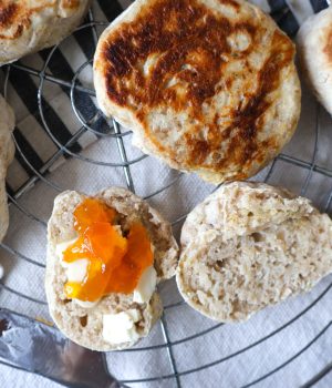 Rychlé anglické muffiny z kvásku