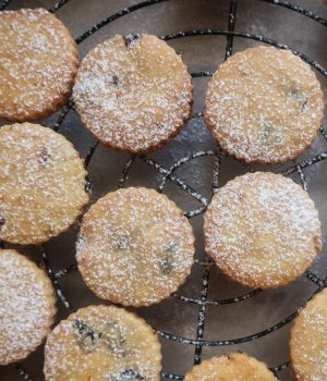 Marcipánové sušenky s pomerančem a brusinkami