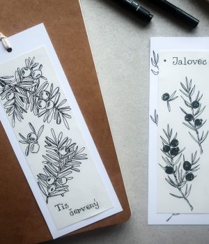 Záložky s motivem Tisu a Jalovce (liner)