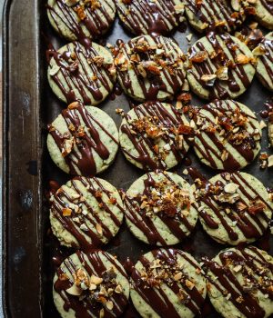 Dýňová kolečka s čokoládou a griliášem