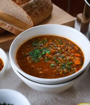 Rychlá čočková polévka s mrkví