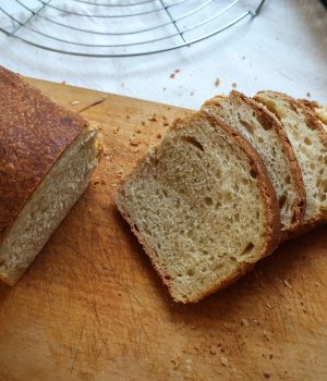 Máslový toustový chléb z kvásku